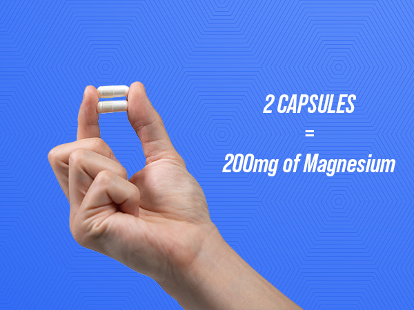 Recommended Serving - Magnesium Glycinate Capsules 200mg - Mobile