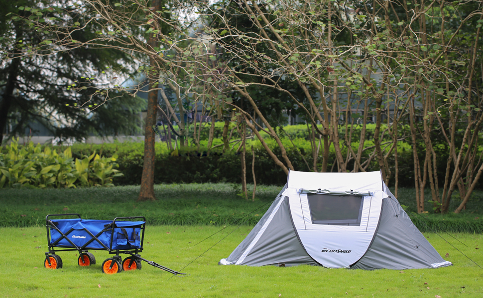 EchoSmile Instant PopUp Camping Tent, 2 Person Tent, Family Tents for