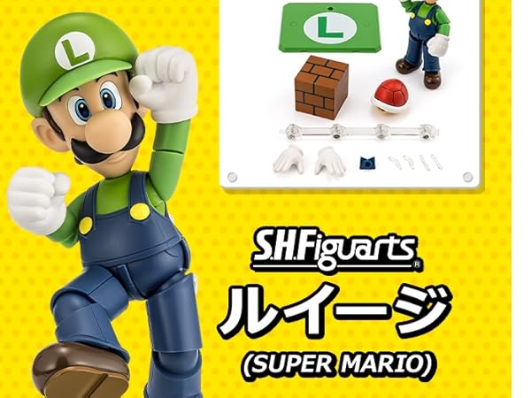 【美品】S.H.フィギュアーツ マリオ ルイージ S.H.Figuarts ルイージ (SUPER MARIO) | 魂ウェブ