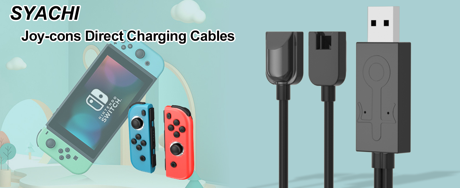 SYACHI Joycon Charger Cable for Switch, Portable Joycon USB
