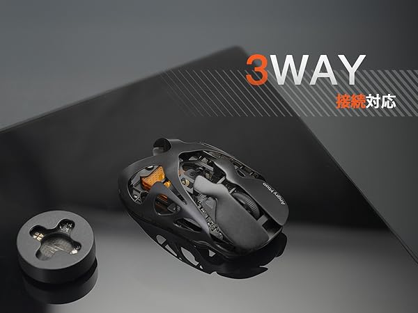 Amazon | Angry Miao Infinity Mouse 2.4g ワイヤレス 49g
