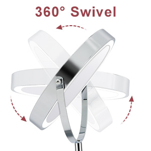 LED Makeup mirror with 360 degree free rotation