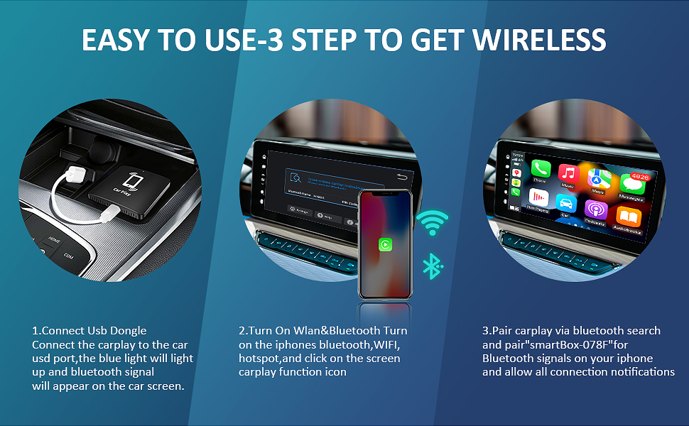 Mua Wireless CarPlay Adapter Wireless Apple Carplay Dongle 5GHz WiFi