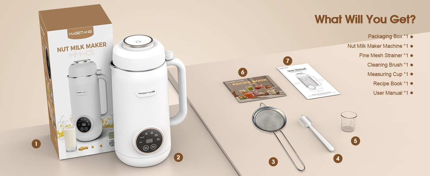 nut milk maker cleaning brushes fine mesh strainer