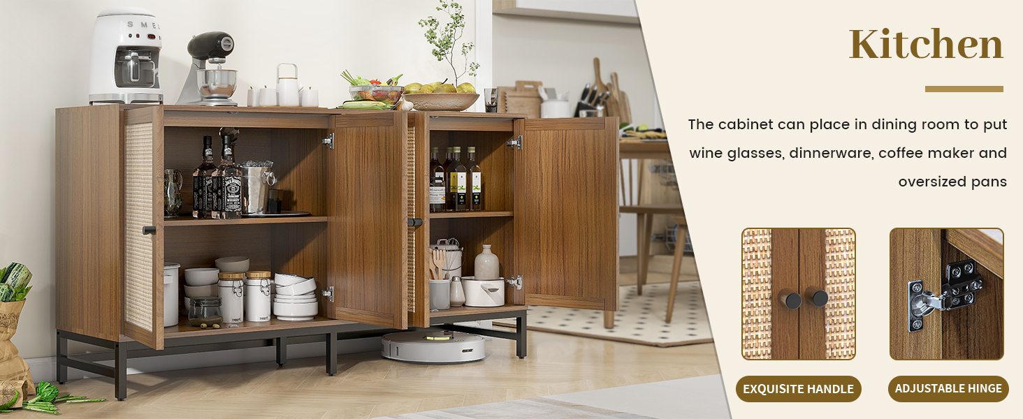 sideboard,rattan cabinet,accent cabinet,cabinet,buffet,credenza,buffet cabinet,wooden sideboard