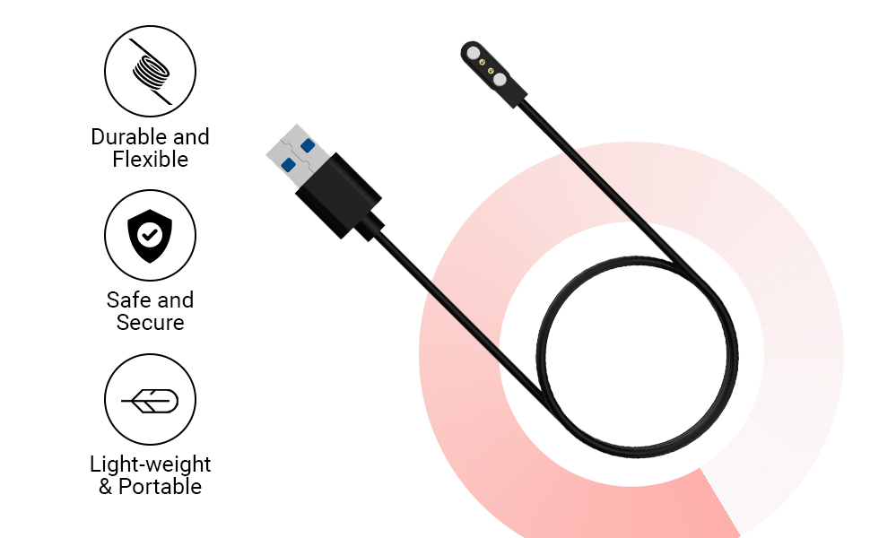 fire boltt talk pro charger cable