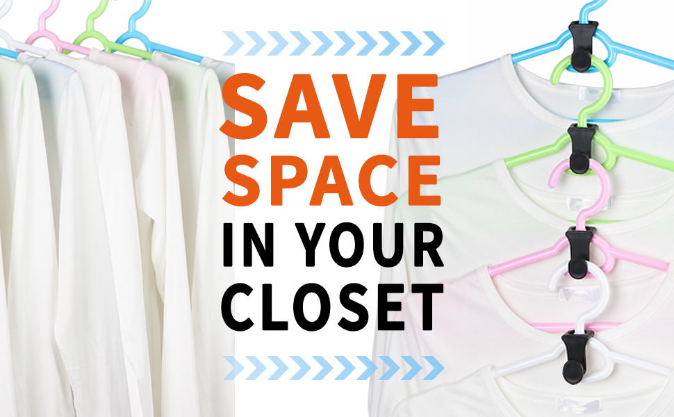 SLMT Clothes Hanger Connector Hooks 30PCS Closet Space