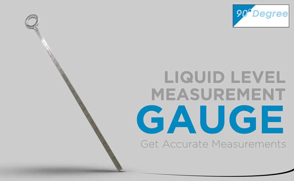 90 Degree Dip Rod Liquid Level Measurement Gauge Stick for 220 Litres Oil Barrel Drum Deep Scale