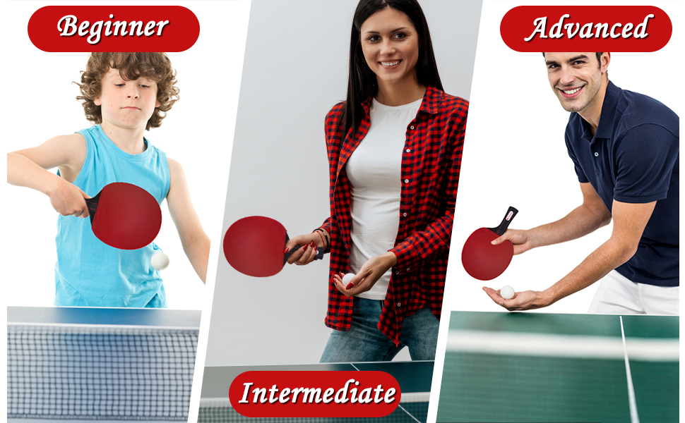 Fantecia Ping Pong Paddles Set and Balls, Professional