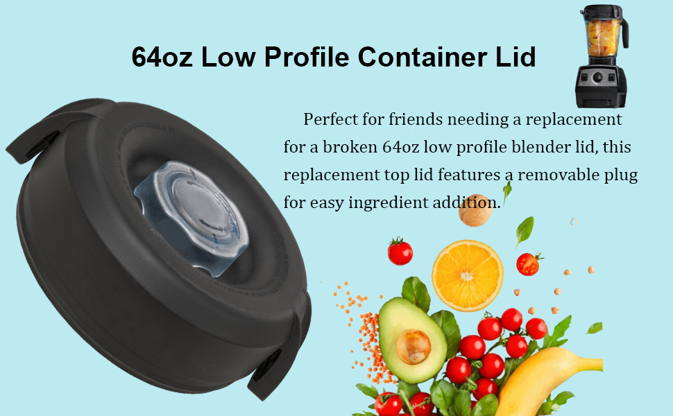 Blender Pitcher Lid Compatible with vitamix Lids