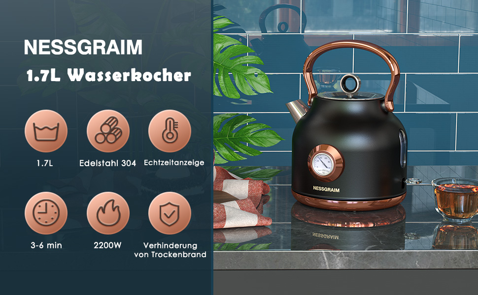 the kettle is a compact, portable, portable, and has a capacity of about 1. 5 liters.