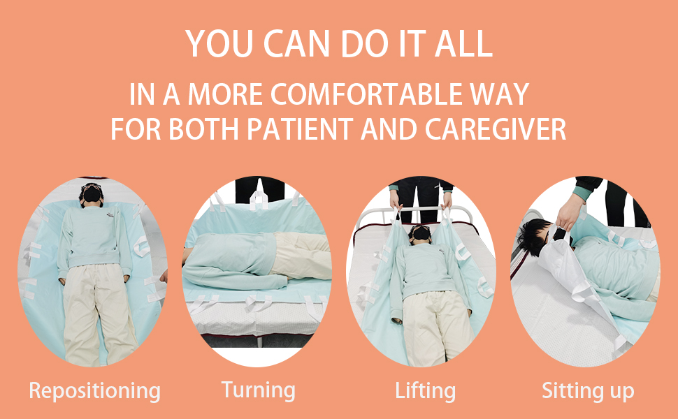 Bed Pads for Incontinence Positioning Bed Pad with 8