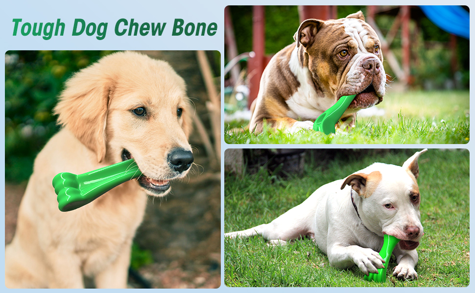 Pet Supplies oneisall Durable Dog Chew Toys Bone Chew Toy for