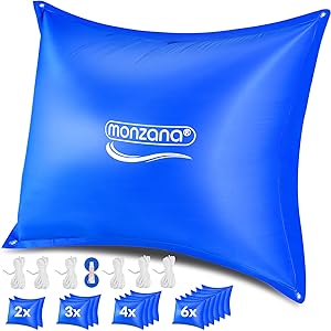 Coussin de piscine hivernage XL corde PVC -20°C double couture 4 œillets coussin gonflable oreiller