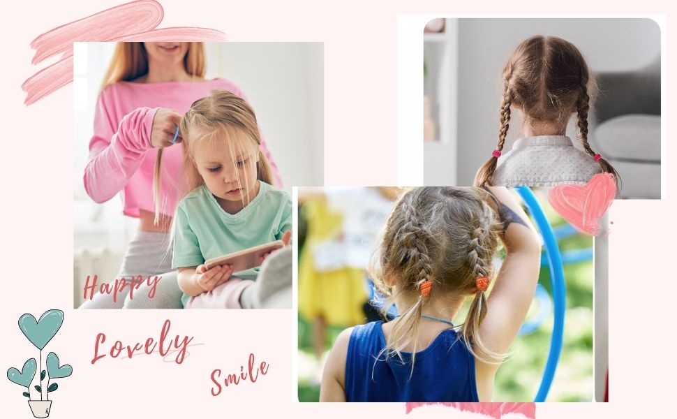 Klein Haargummi Elastische Haargummi Kinder Mädchen Mini Haarband Baby Mehrfarbig Soft