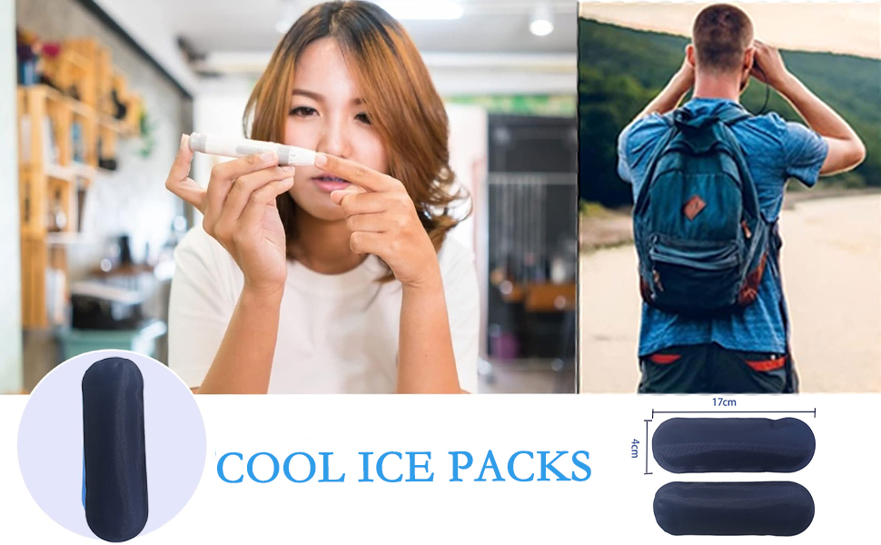 Insulin Pen Case with 2 Nylon Ice Packs