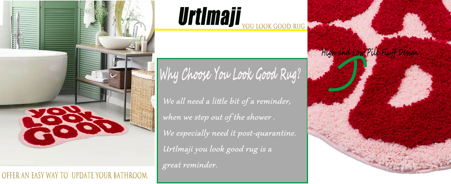 Urtlmaji You Look Good Bath Mat Bathroom Rugs Funny Cute