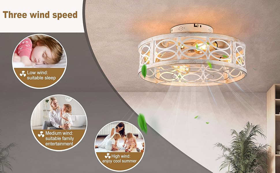 flush mount ceiling fan