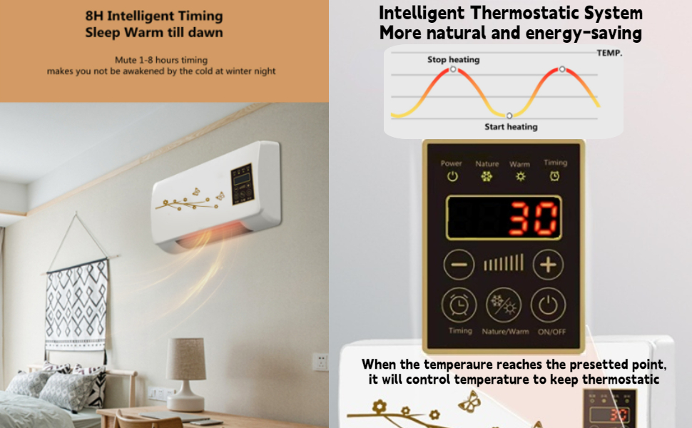 Mini Air Conditioner, Wall Mounted Air Cooler Portable Air