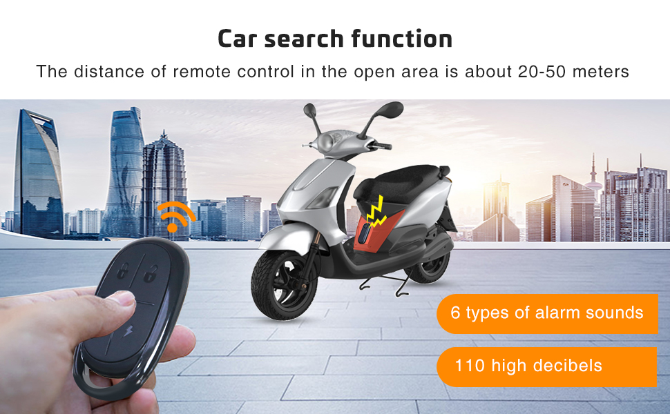 110dB Loud Anti Theft Vibration Sensor Alarm Systems for Electric Bike Motorcycle Golf Car Trailer 