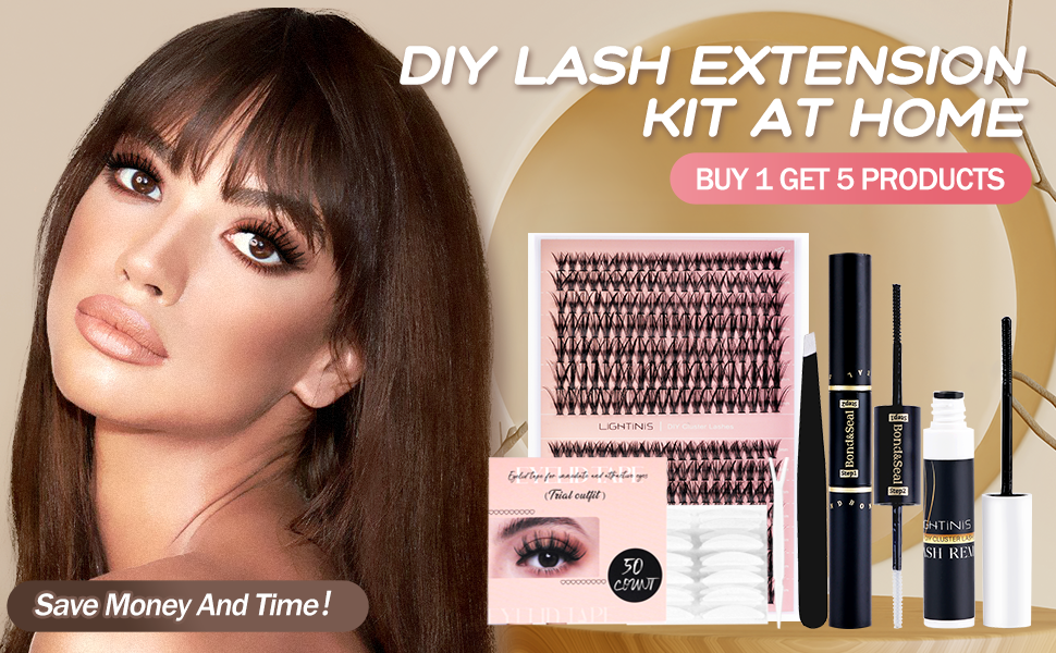 DIY Lash Extension Kit 280 PCS Individual Lash Clusters Kit