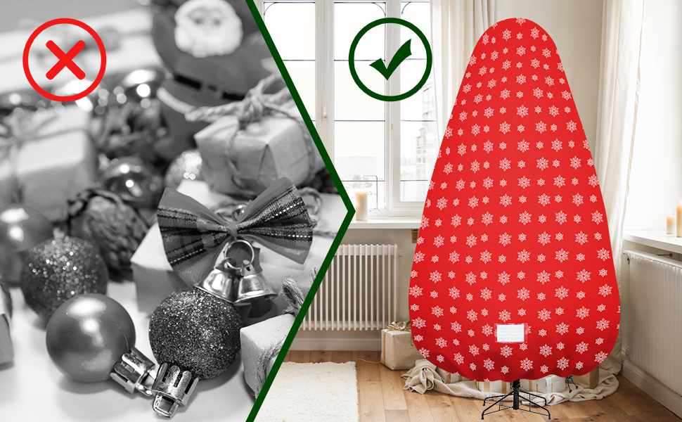 house is tidy when  use the  6ft christmas tree container
