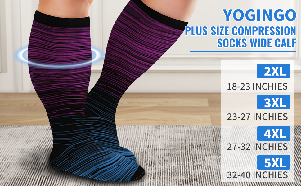 Compression Socks for Women Wide Calf