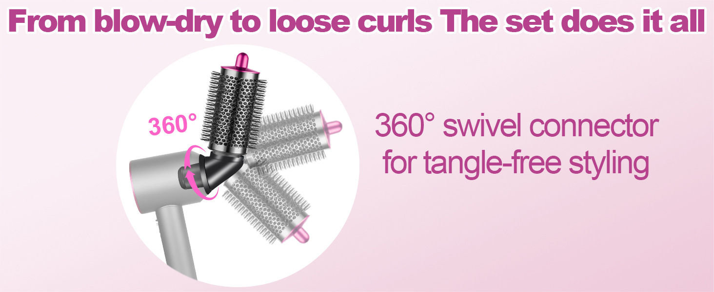 Large Round Brush Attachment for Dyson Hair Dryer