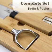 Complete Set with Knife, Peeler & Protective Case