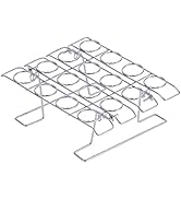Ice Cream Cone Holder Stand, 16 Holes Stainless Steel Cupcake Cones Baking Rack, Folding Waffle C...