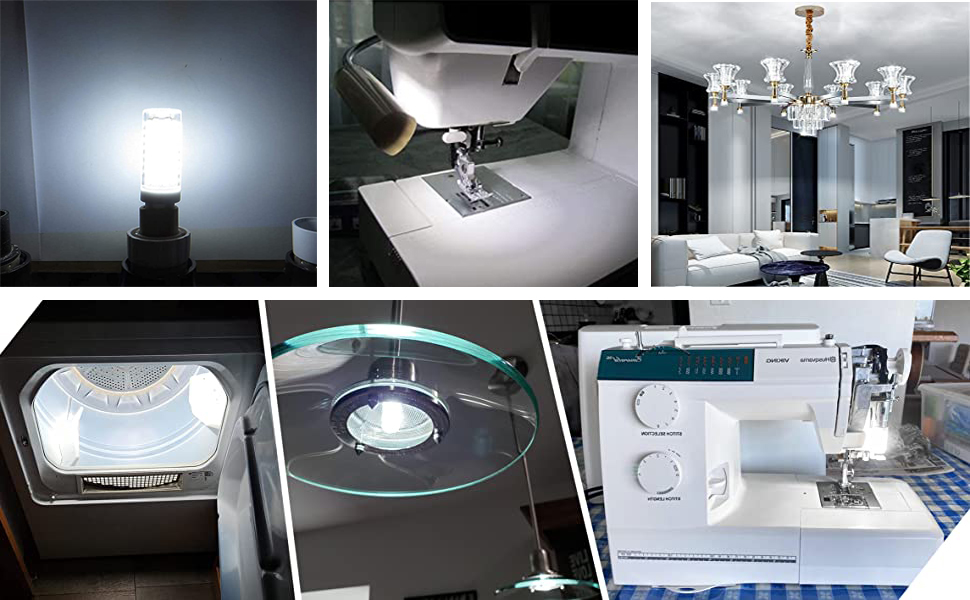 BonYei Sewing Machine Light Bulb Double Contact BA15D Push