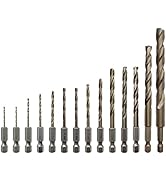 NordWolf 14-Piece Metric Cobalt Drill Bit Set for Stainless Steel & Hard Metals, with 1/4