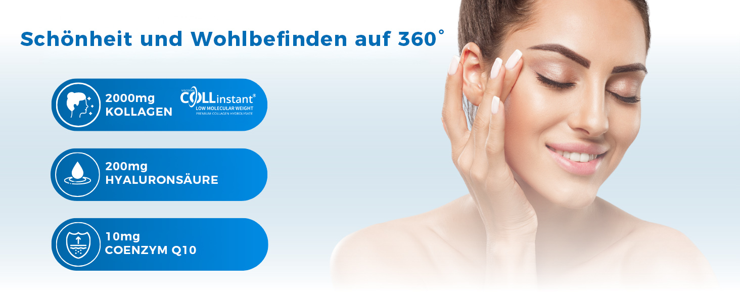 Schönheit und Wohlbefinden mit kollagen hyaluronsäure – Vitastrong mit hydrolysiertem Kollagen