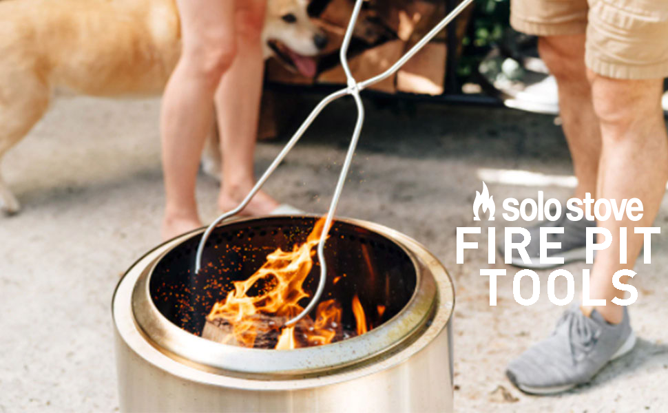 Solo Stove Fire Pit Tools Stainless Steel Tongs for Wood Fire Pit