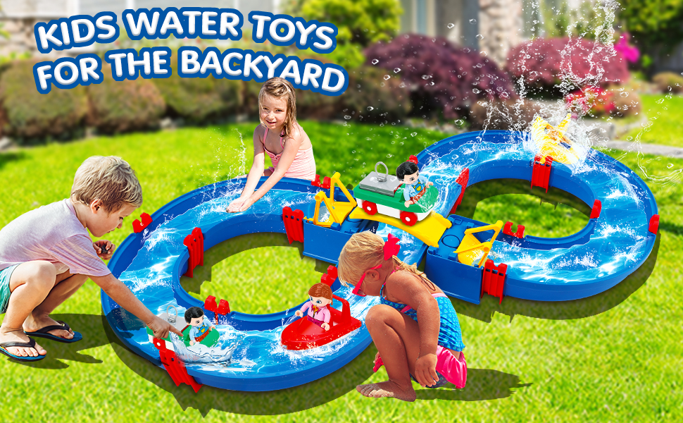 VATOS Kids Outdoor Water Table Toys, Water Park Playset