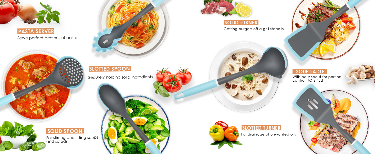 silicone cooking utensils set