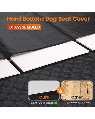 dog car seat cover for back seat hard bottom hold 500lbs