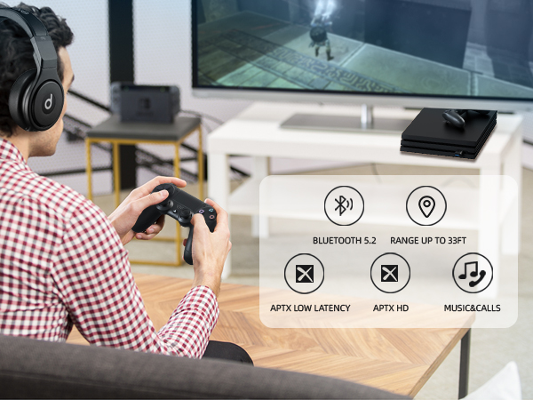 USB Bluetooth 5.2 Audio Transmitter