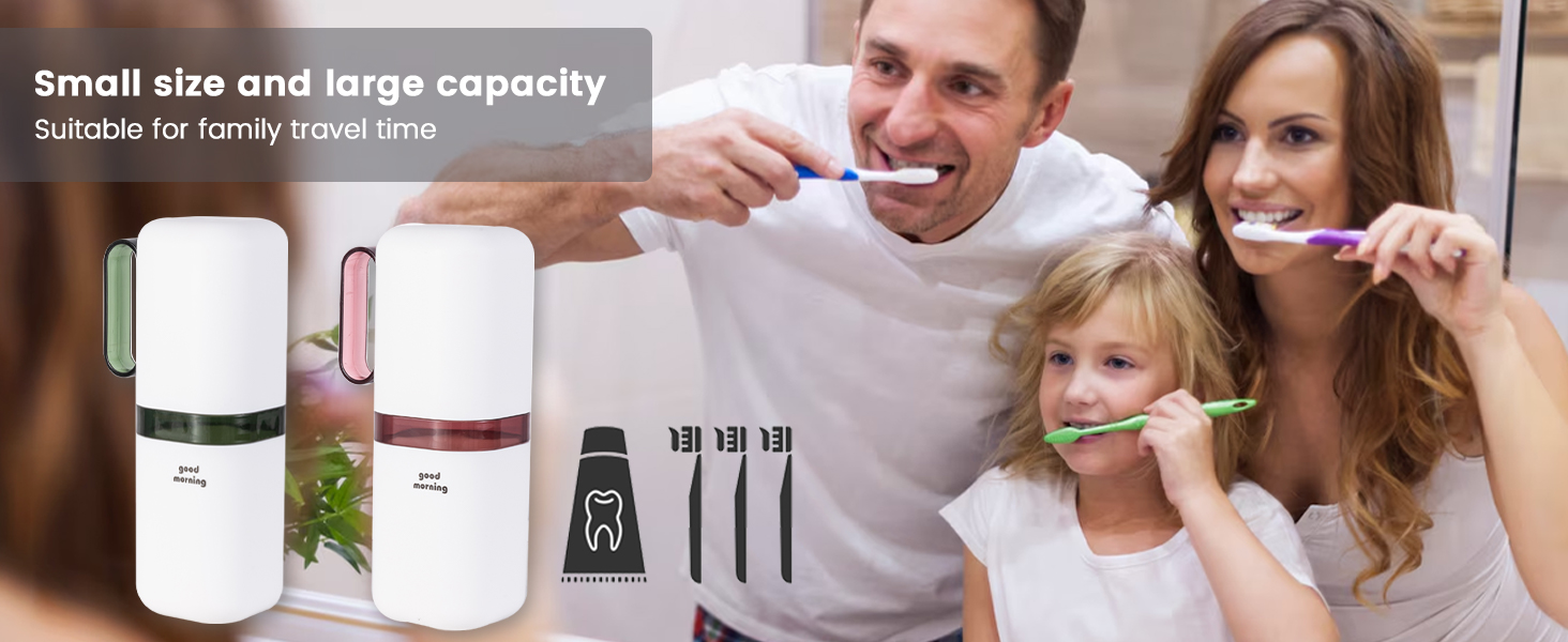 Travel Toothbrush Holder,Toothbrush Holder and Rinse Cup with Handle Toothbrush Travel Case