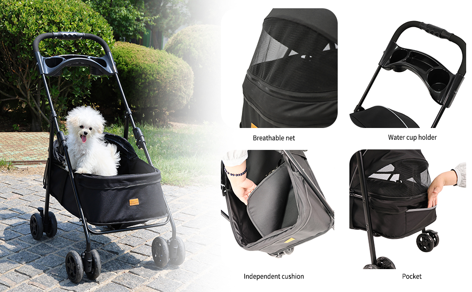 Pet stroller function display