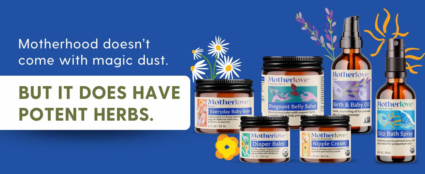 Everyday Baby & Diaper Balms, Pregnant Belly Salve, Nipple Cream, Birth & Baby Oil, Sitz Bath Spray