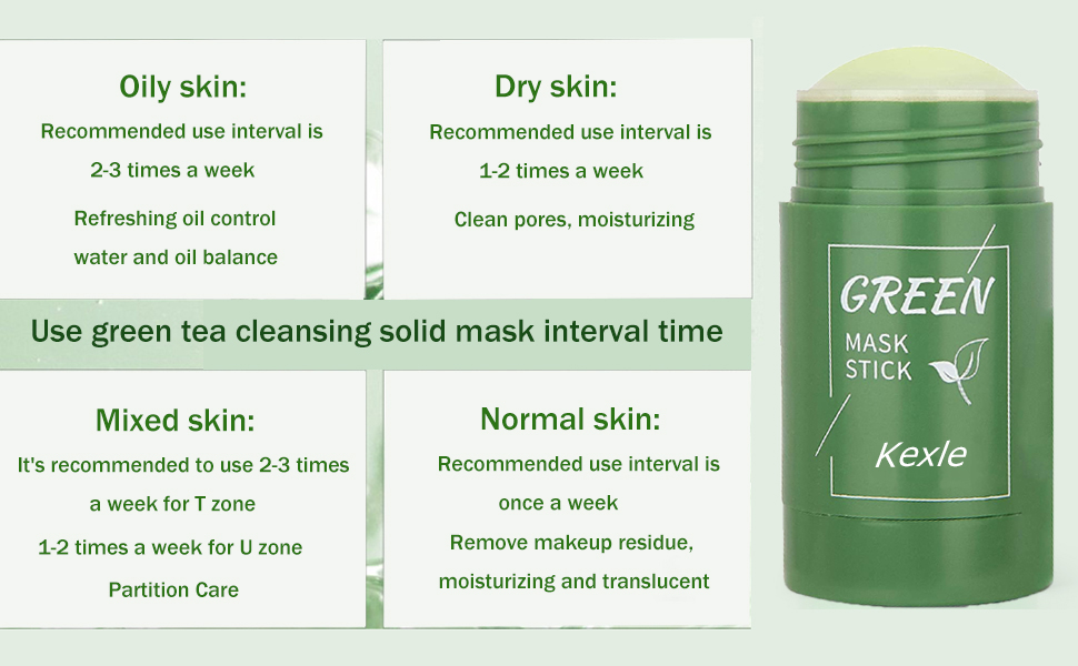 Kexle green tea mask stick