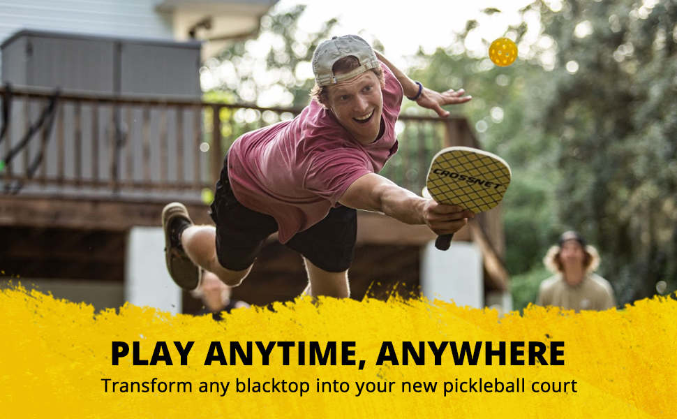 Pickleball Set with Net 4 Square Pickleball Net