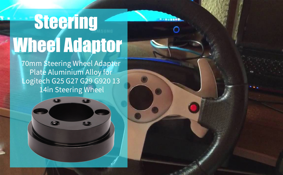 70mm Steering Wheel Hub Adapter Aluminum Alloy for Logitech G25 G27 G29