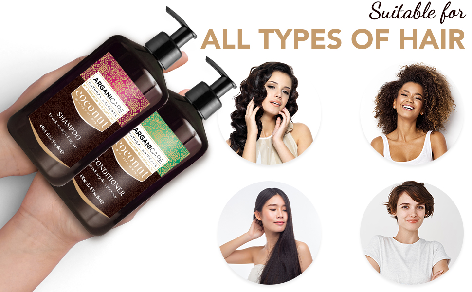 Arganicare Coconut Shampoo and Conditioner Set