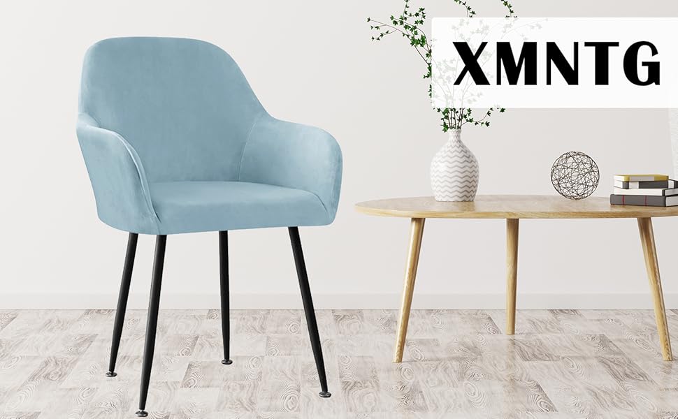XMNTG Set of 1 Stretch Velvet Dining Chair Covers Mid