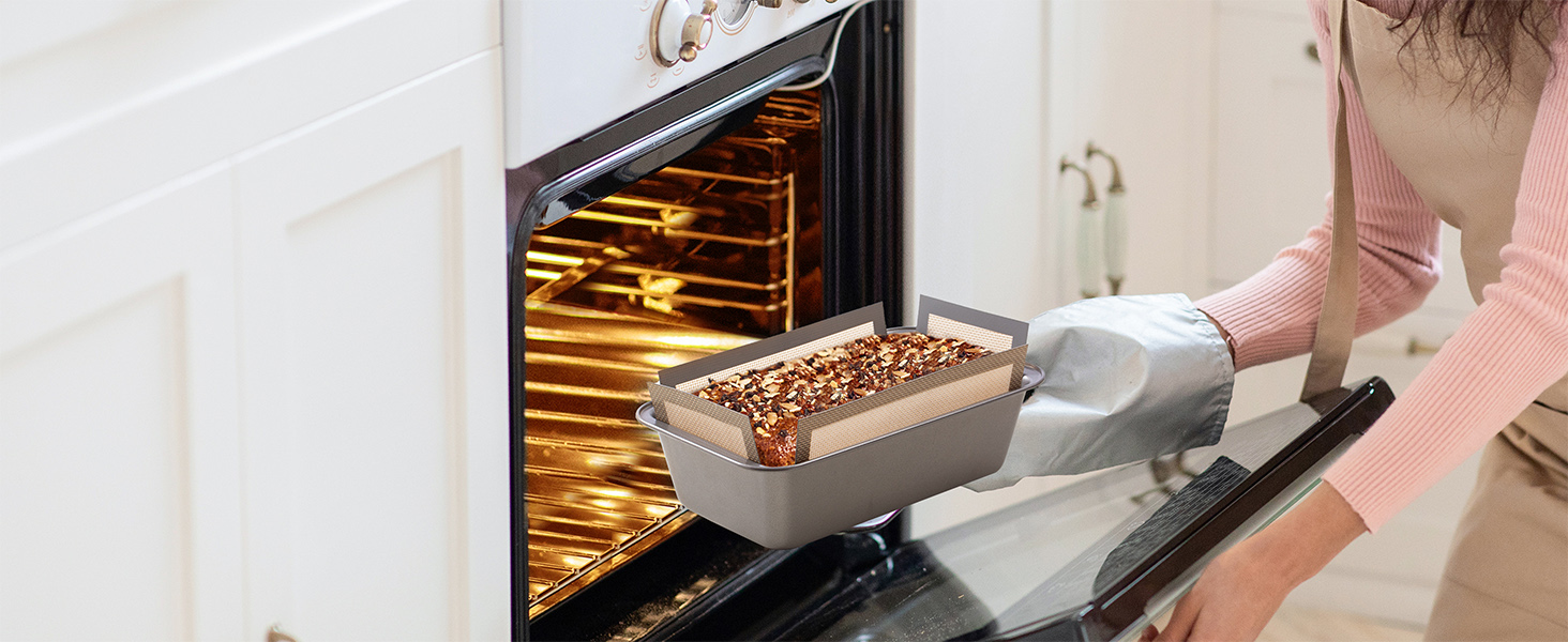 silicone bread sling for loaf pan