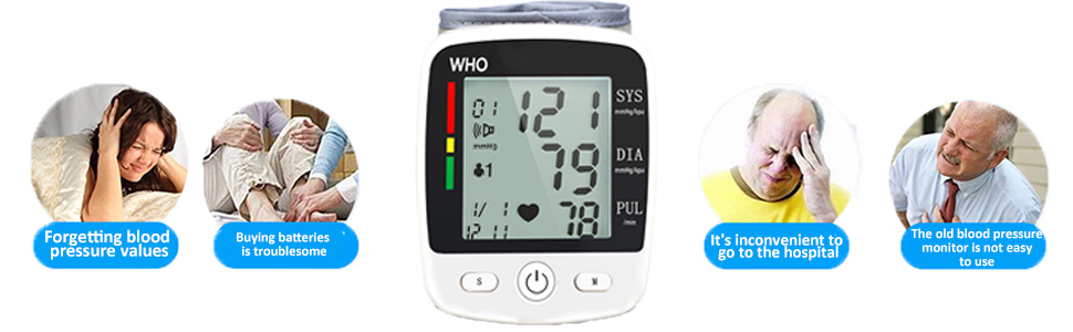  blood pressure monitor anytime and anywhere. 