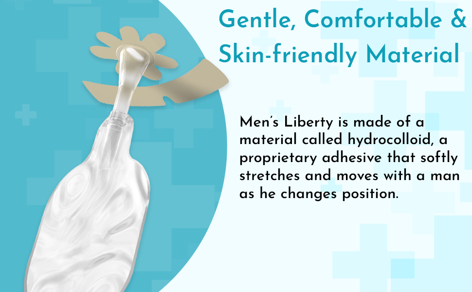 Men’s Liberty Male External Catheter for Urinary Incontinence, Gentle