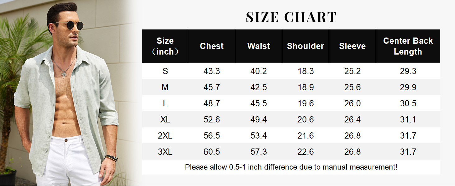 COOFANDY men long sleeve shirt
